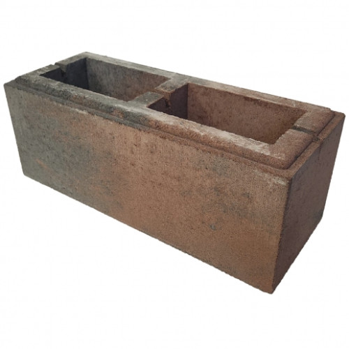 Заборный блок Кубус колормикс 20х50х20 см